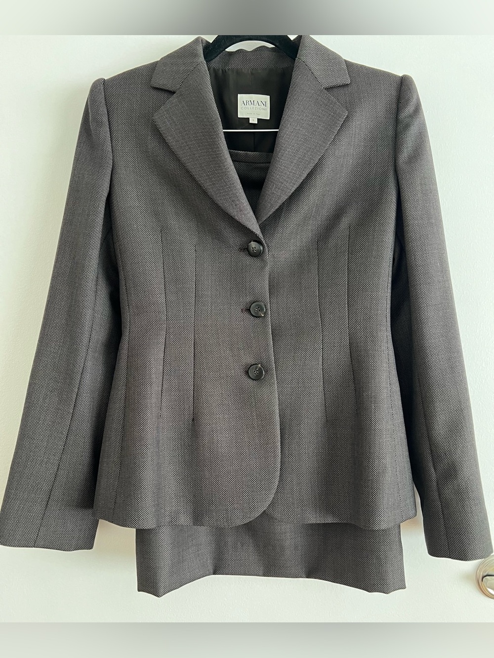 Armani Collezioni women's skirt suit, featuring